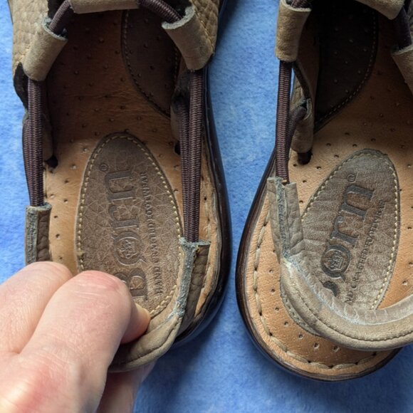 Born Majo Leather Closed Toe Sling-Back Mule - Picture 5 of 7